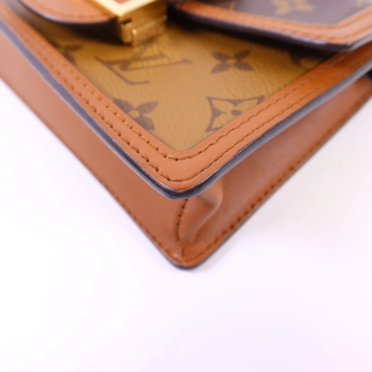 LOUIS VUITTON Dauphine M68746 Shoulder Bag Coated Canvas 棕色 Coated Canvas Rank B - Thumbnail 12