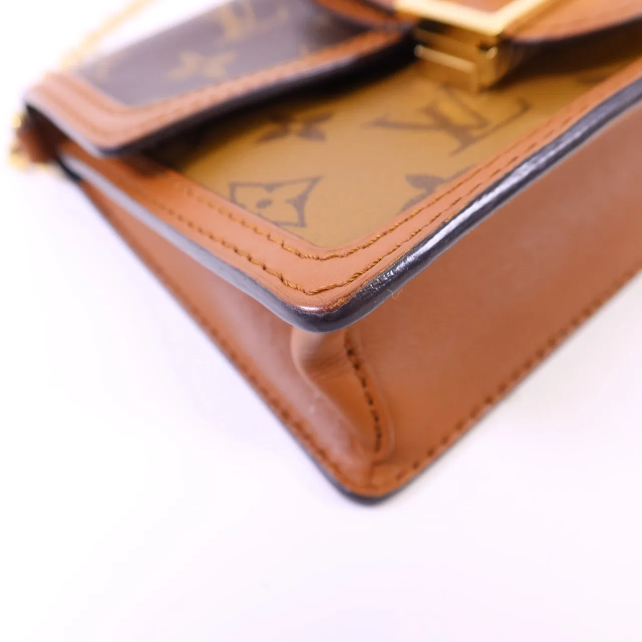 LOUIS VUITTON Dauphine M68746 Shoulder Bag Coated Canvas 棕色 Coated Canvas Rank B - Thumbnail 13