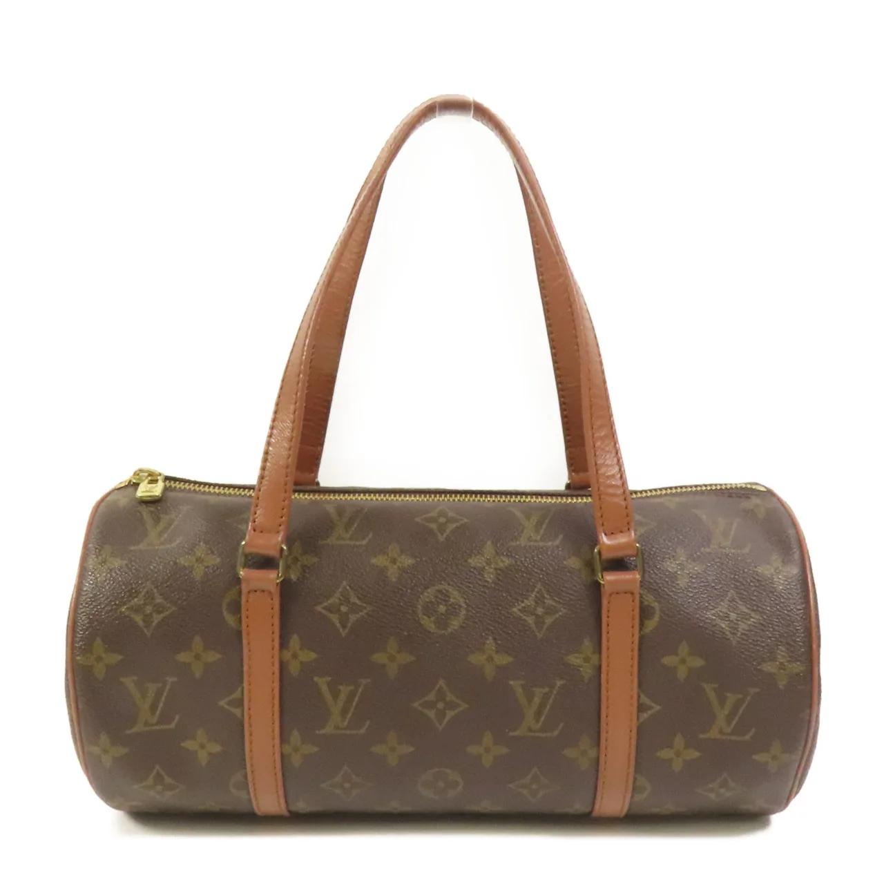 LOUIS VUITTON Papillon M51385 Handbag Coated Canvas 棕色