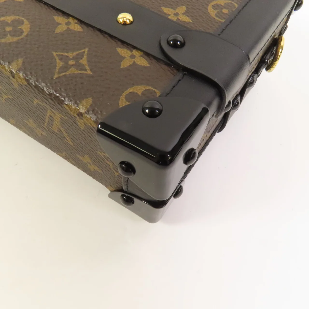 LOUIS VUITTON Petite Malle M44199 Shoulder Bag Coated Canvas 棕色 / Brown/Black Coated Canvas Rank A - Thumbnail 14