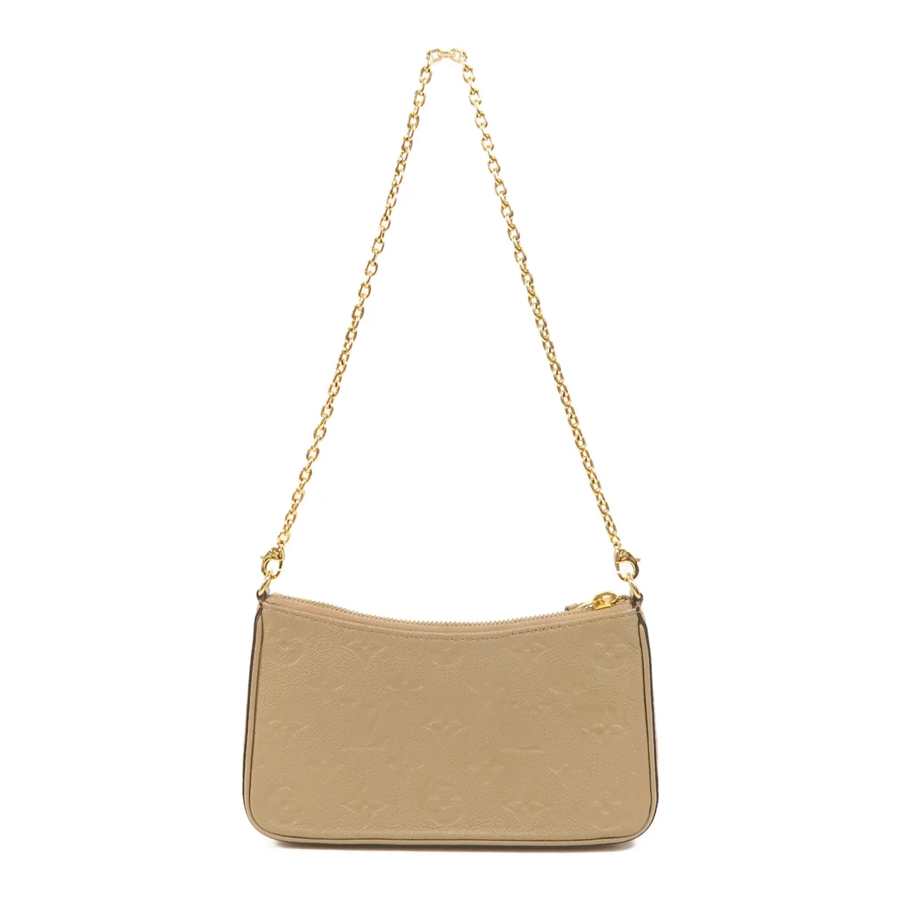 LOUIS VUITTON Easy Pouch M81862 Shoulder Bag Calfskin 米色 / Beige Calfskin Rank B - Thumbnail 2