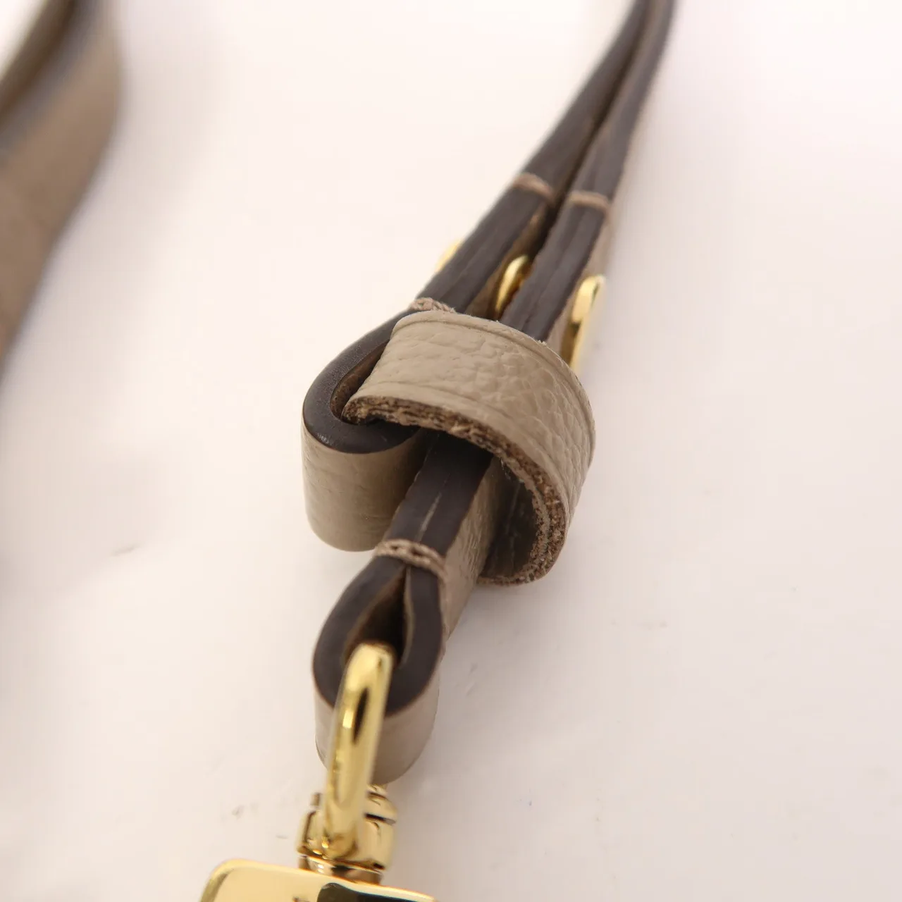 LOUIS VUITTON Easy Pouch M81862 Shoulder Bag Calfskin 米色 / Beige Calfskin Rank B - Thumbnail 16