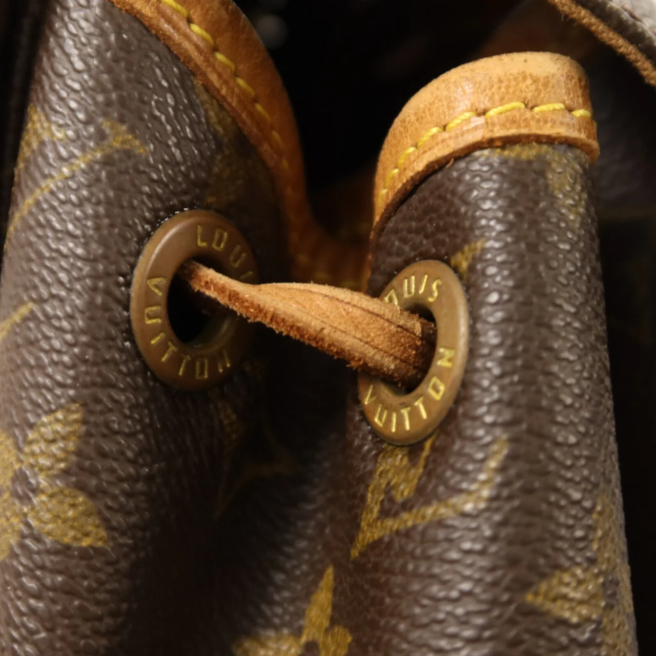 LOUIS VUITTON Montsouris M51137 Backpack Coated Canvas 棕色 Coated Canvas Rank B - Thumbnail 10