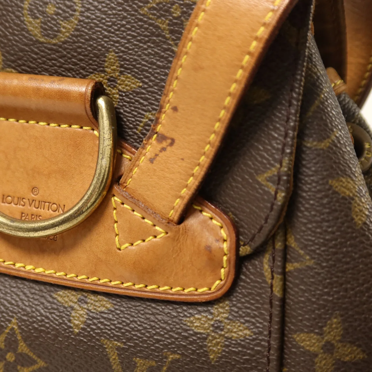 LOUIS VUITTON Montsouris M51137 Backpack Coated Canvas 棕色 Coated Canvas Rank B - Thumbnail 20