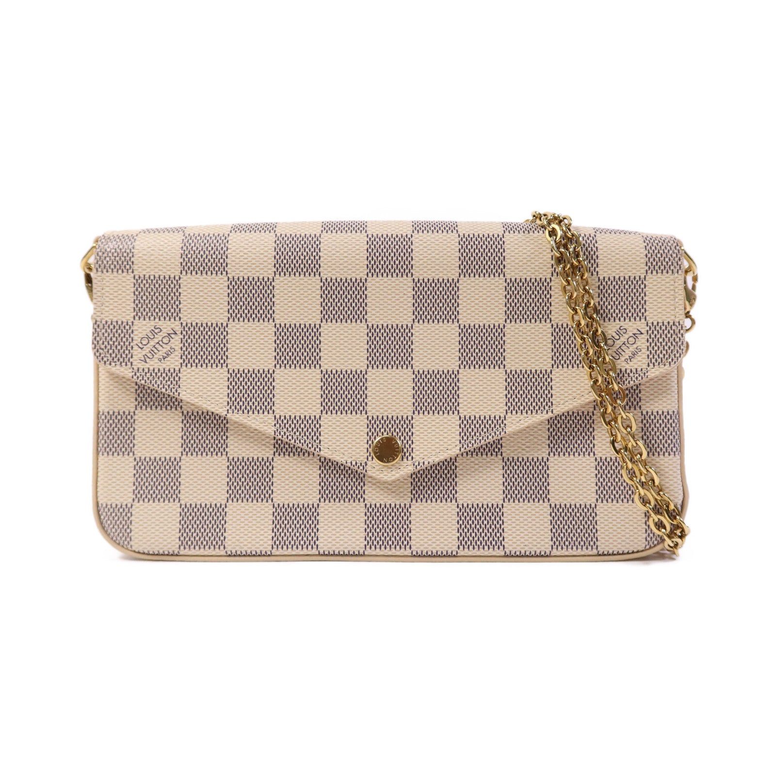 LOUIS VUITTON Felicie N40491 Shoulder Bag Coated Canvas