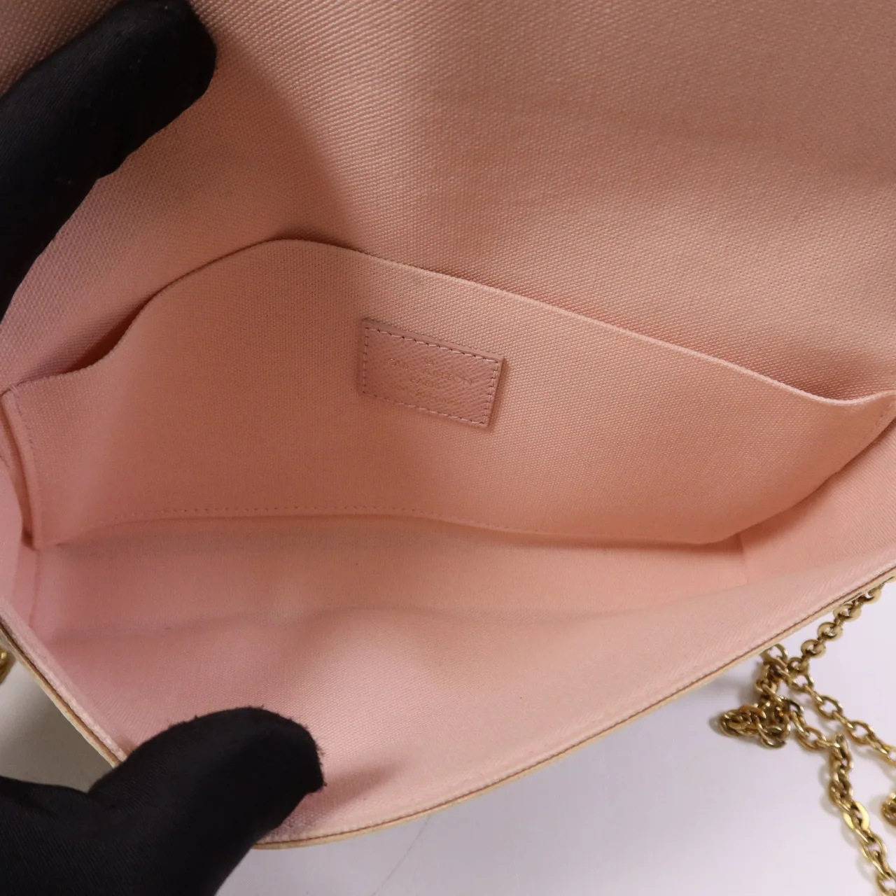 LOUIS VUITTON Felicie N40491 Shoulder Bag Coated Canvas 白色 Coated Canvas Rank A - Thumbnail 12