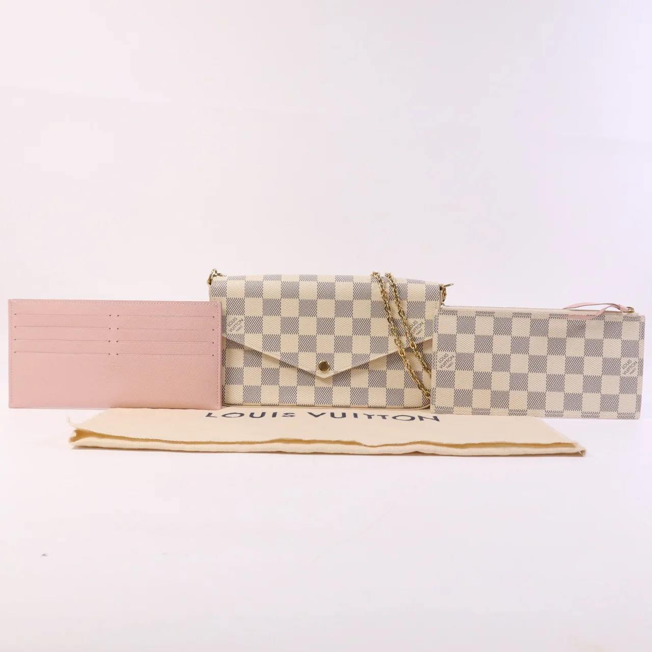 LOUIS VUITTON Felicie N40491 Shoulder Bag Coated Canvas 白色 Coated Canvas Rank A - Thumbnail 16