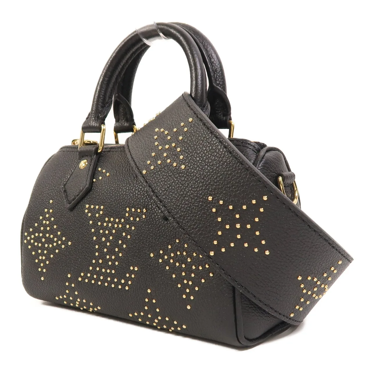 LOUIS VUITTON NanoSpeedy M46745 2-Way Bag Calfskin 黑色 / Black Calfskin Rank A - Thumbnail 3