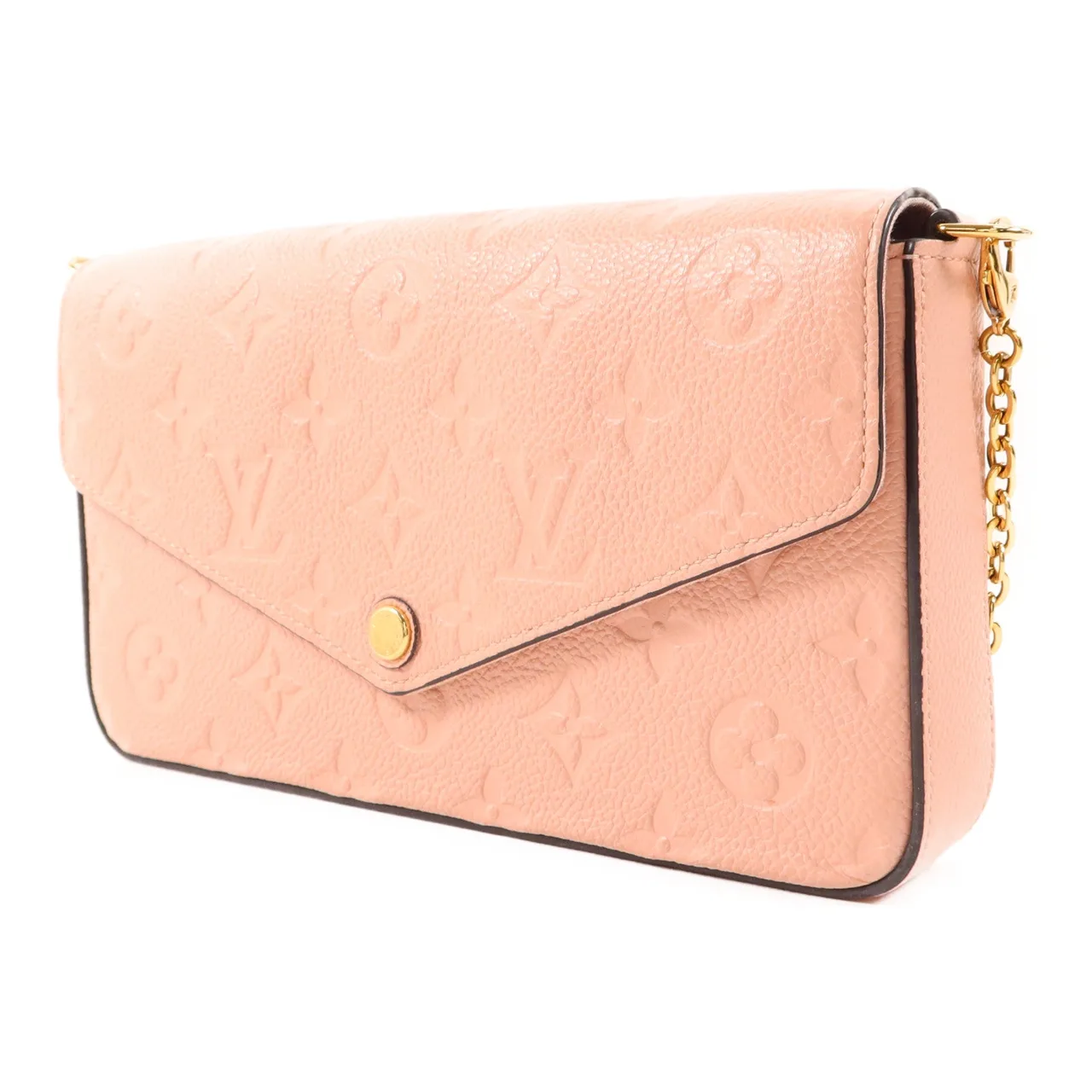 LOUIS VUITTON Felicie M82608 Shoulder Bag Calfskin 粉色 Calfskin Rank A - Thumbnail 3