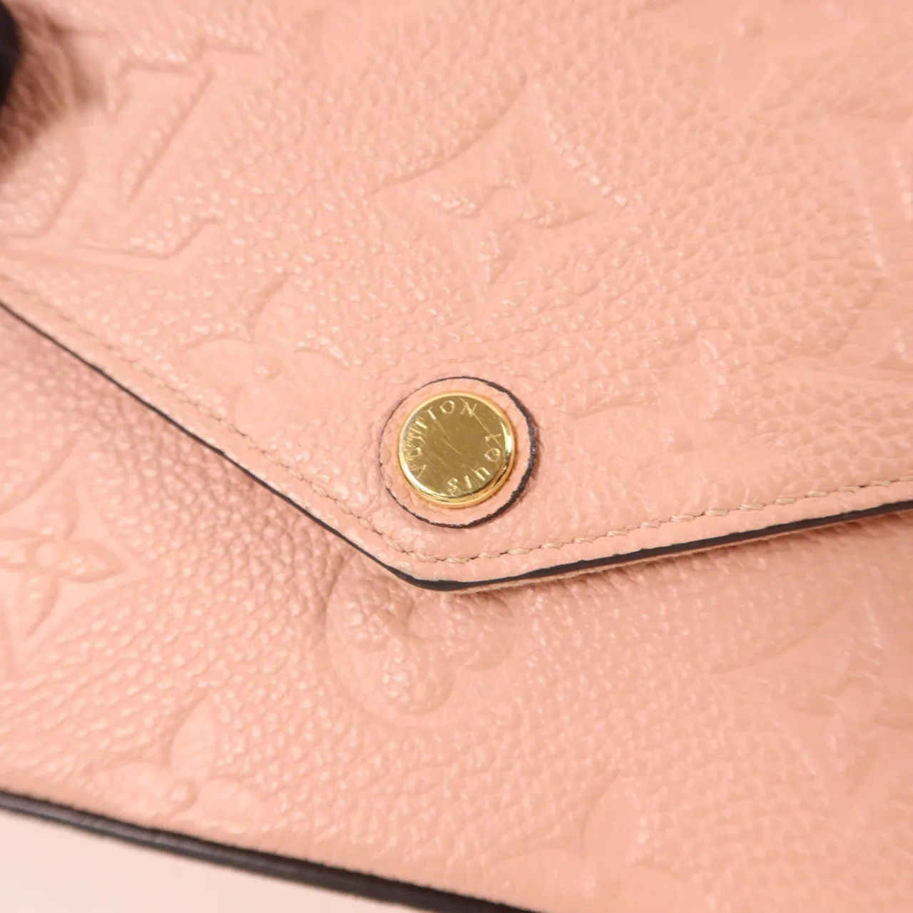 LOUIS VUITTON Felicie M82608 Shoulder Bag Calfskin 粉色 Calfskin Rank A - Thumbnail 9