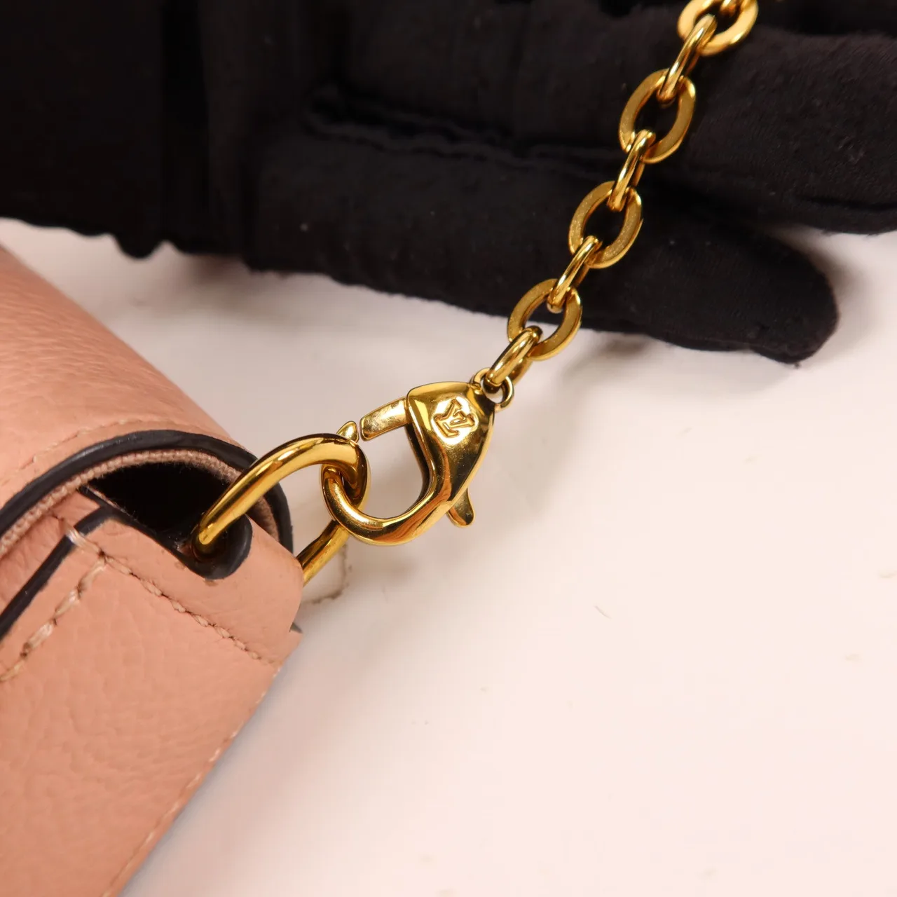 LOUIS VUITTON Felicie M82608 Shoulder Bag Calfskin 粉色 Calfskin Rank A - Thumbnail 10