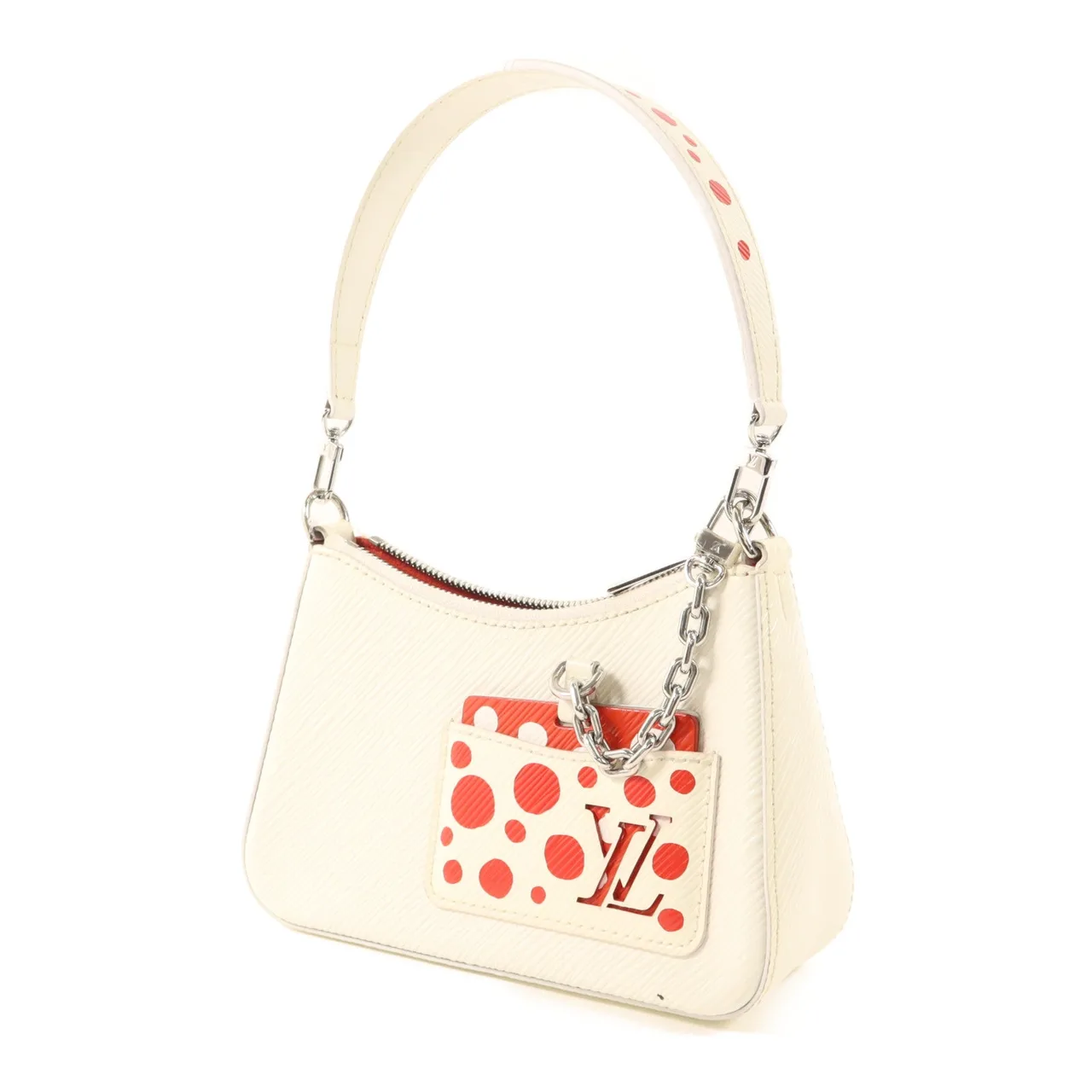 LOUIS VUITTON Marellini M21759 Shoulder Bag Calfskin 白色 Calfskin Rank B - Thumbnail 4