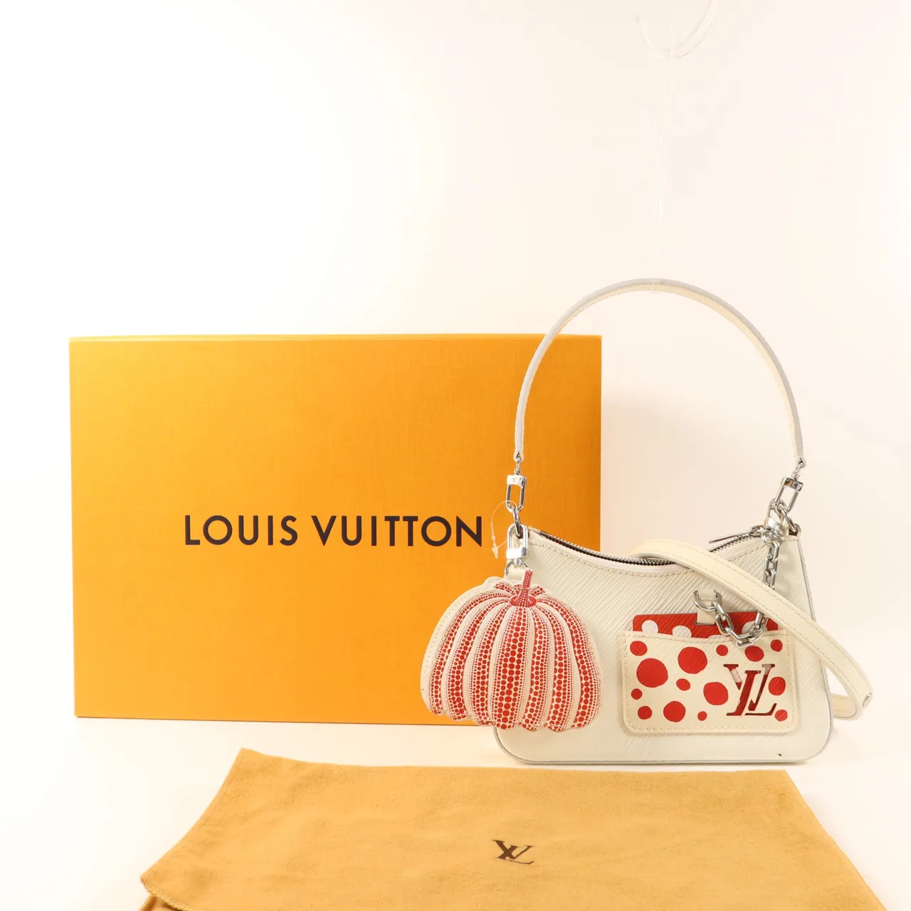 LOUIS VUITTON Marellini M21759 Shoulder Bag Calfskin 白色 Calfskin Rank B - Thumbnail 24