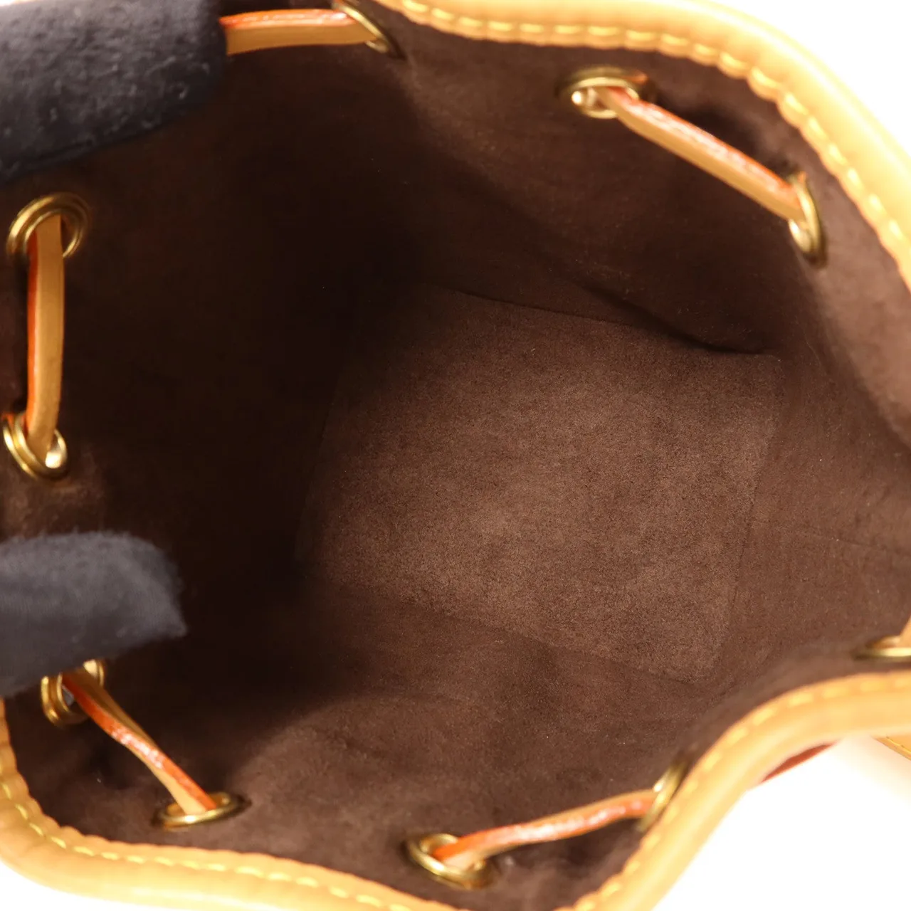 LOUIS VUITTON Nano Noe M81266 2-Way Bag Coated Canvas 棕色 Coated Canvas Rank B - Thumbnail 6