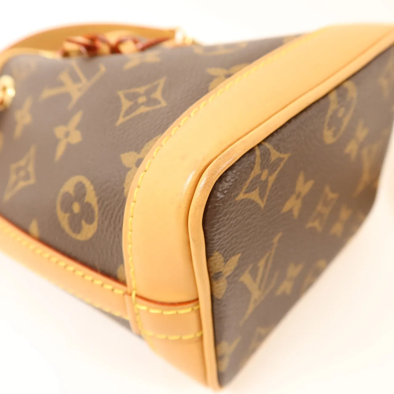 LOUIS VUITTON Nano Noe M81266 2-Way Bag Coated Canvas 棕色 Coated Canvas Rank B - Thumbnail 12