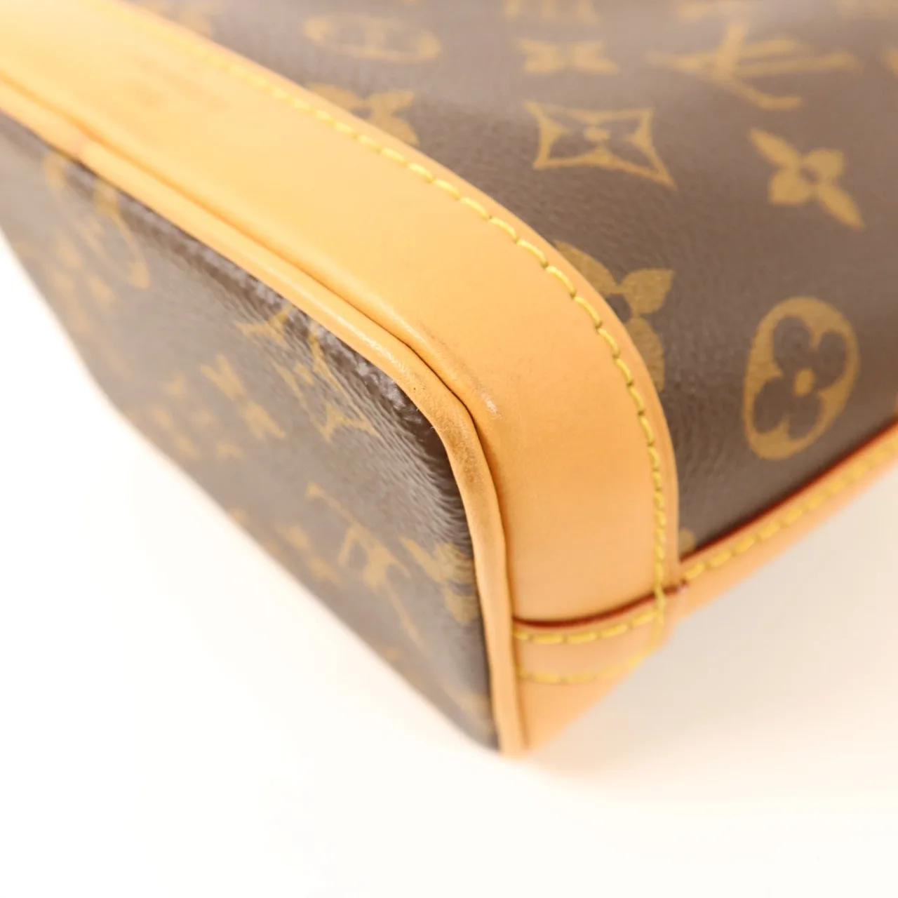 LOUIS VUITTON Nano Noe M81266 2-Way Bag Coated Canvas 棕色 Coated Canvas Rank B - Thumbnail 13