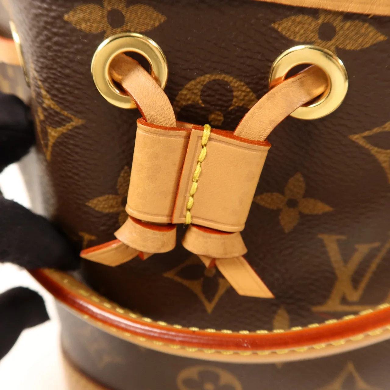 LOUIS VUITTON Nano Noe M81266 2-Way Bag Coated Canvas 棕色 Coated Canvas Rank B - Thumbnail 17