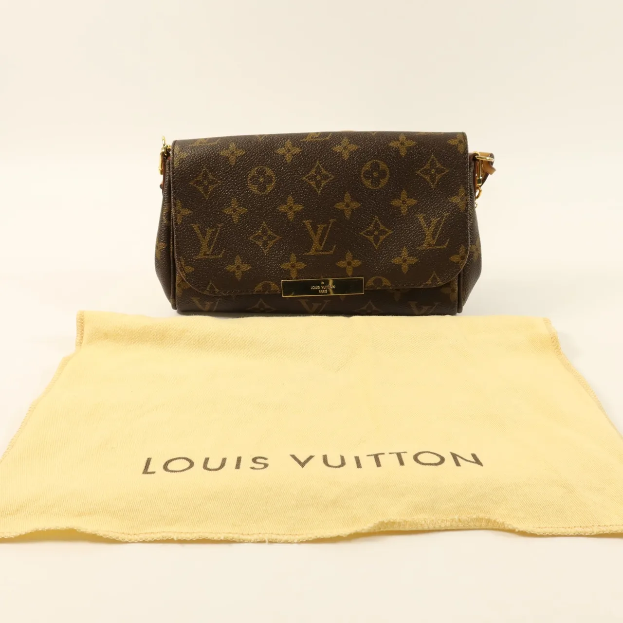 LOUIS VUITTON Favorite M40718 2-Way Bag Coated Canvas 棕色 Coated Canvas Rank B - Thumbnail 6