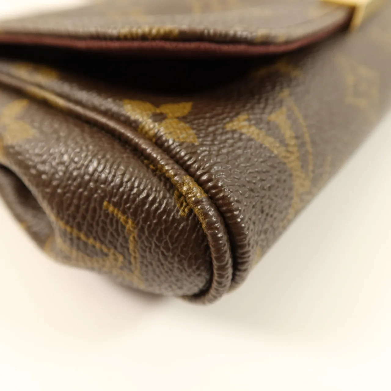 LOUIS VUITTON Favorite M40718 2-Way Bag Coated Canvas 棕色 Coated Canvas Rank B - Thumbnail 7