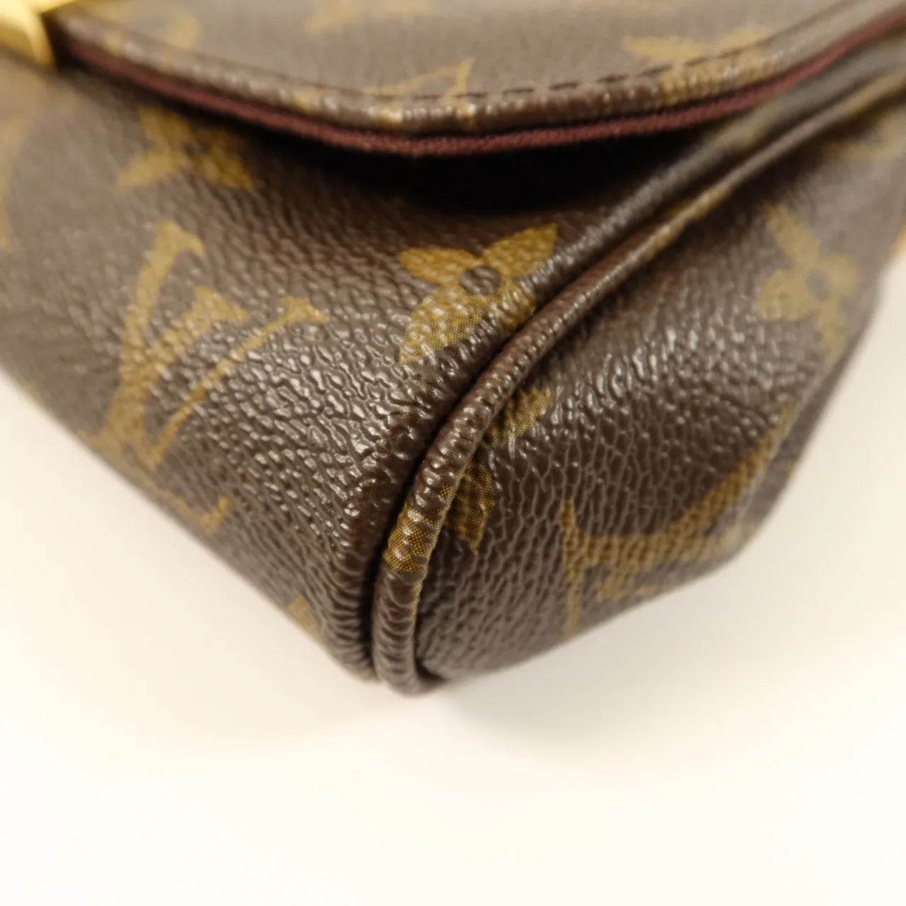 LOUIS VUITTON Favorite M40718 2-Way Bag Coated Canvas 棕色 Coated Canvas Rank B - Thumbnail 8