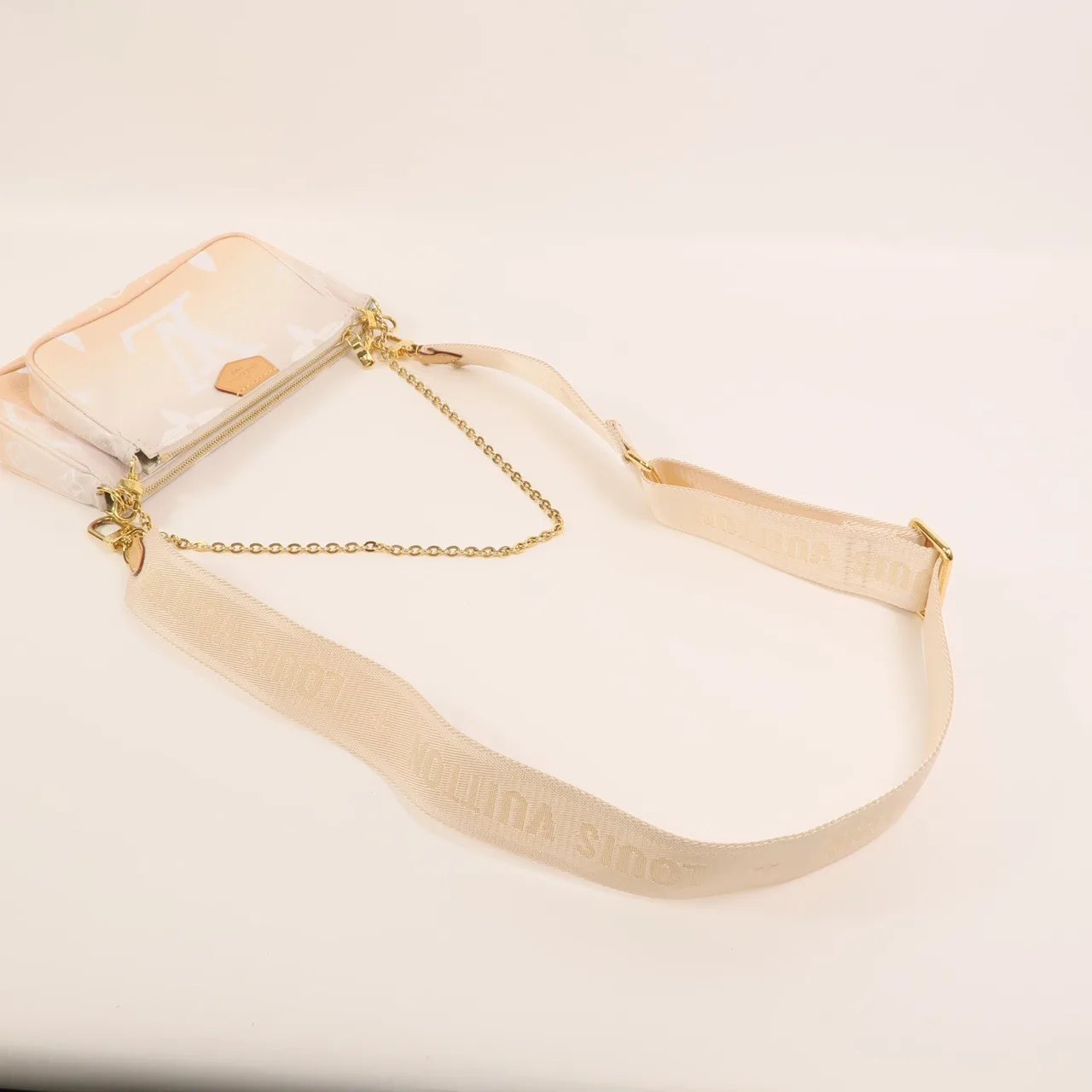 LOUIS VUITTON Multi Pochette M57634 2-Way Bag Coated Canvas 橘色 / Orange Coated Canvas Rank A - Thumbnail 8