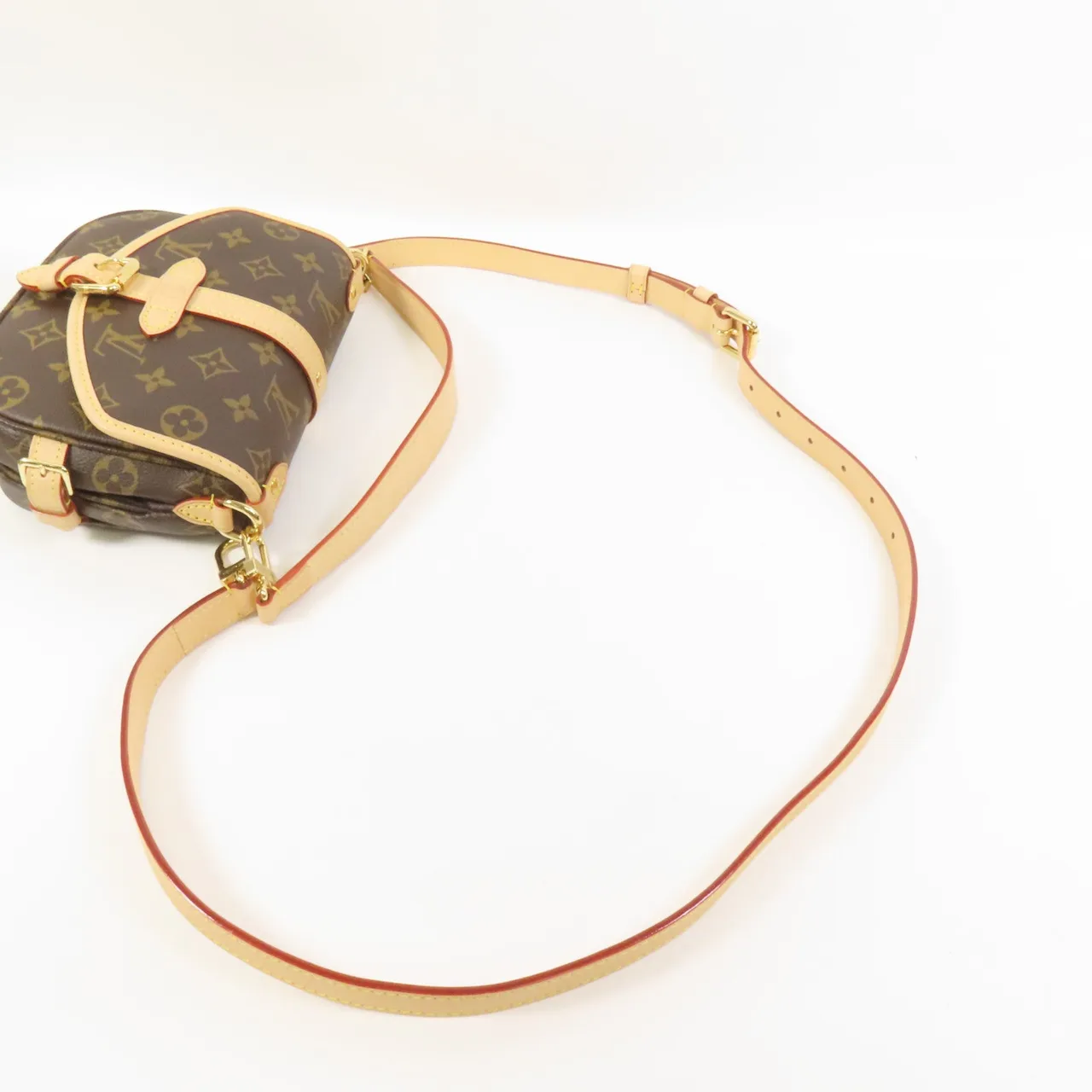 LOUIS VUITTON Saumur M46740 2-Way Bag Coated Canvas 棕色 Coated Canvas Rank A - Thumbnail 5