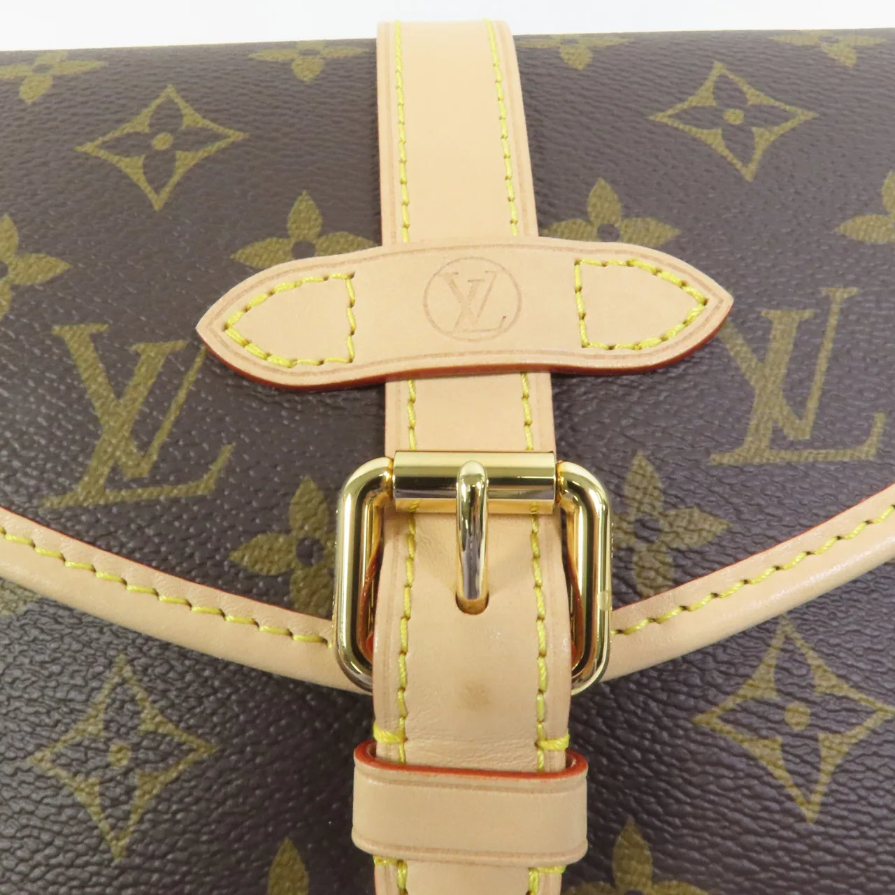 LOUIS VUITTON Saumur M46740 2-Way Bag Coated Canvas 棕色 Coated Canvas Rank A - Thumbnail 7