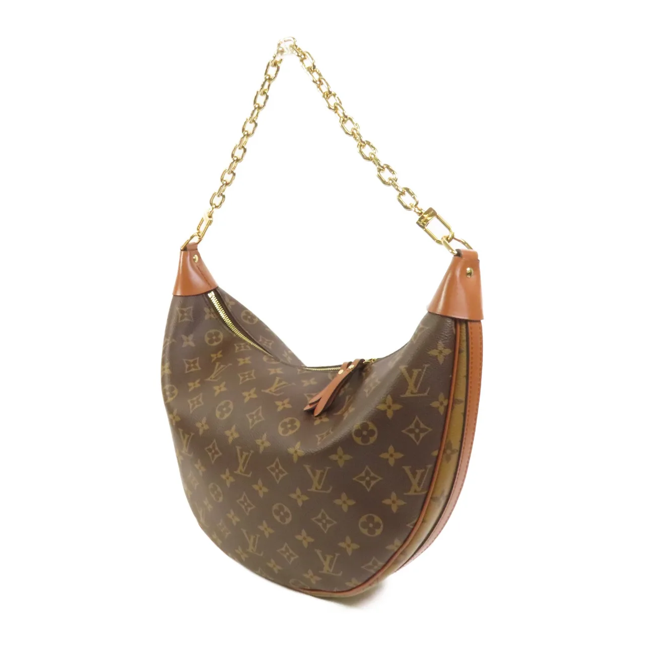 LOUIS VUITTON Loop M46311 兩用包 塗層帆布 棕色 塗層帆布 中古品A - 縮圖 3