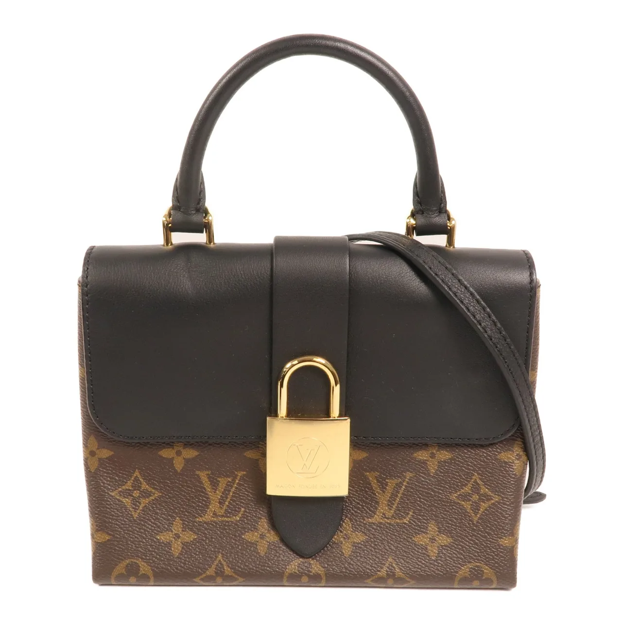 LOUIS VUITTON Locky M44141 兩用包 塗層帆布 棕色 / 黑色