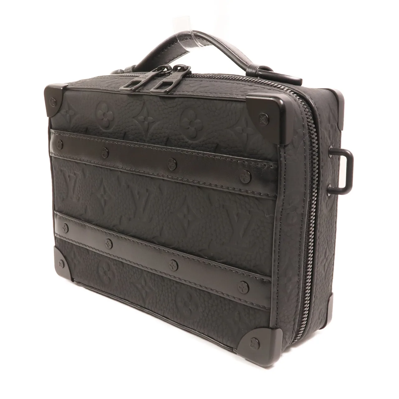 LOUIS VUITTON Soft Trunk M59163 兩用包 牛皮 黑色 / Black 牛皮 中古品A - 縮圖 3