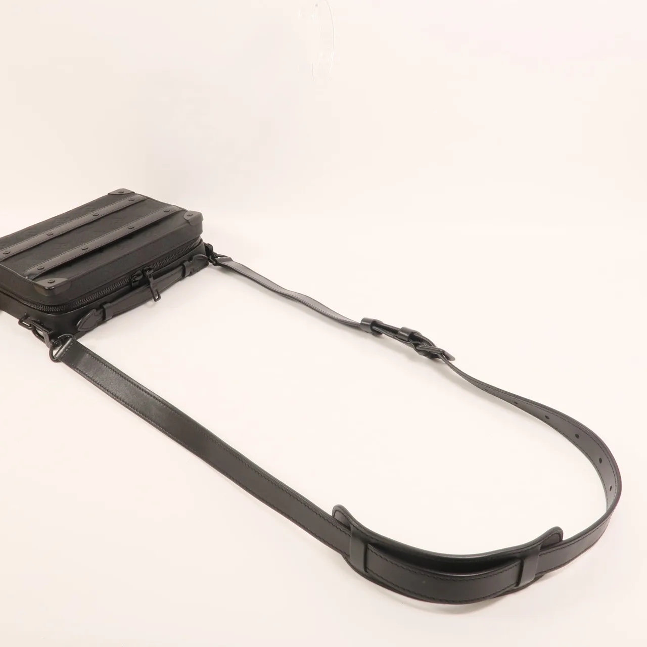 LOUIS VUITTON Soft Trunk M59163 兩用包 牛皮 黑色 / Black 牛皮 中古品A - 縮圖 7