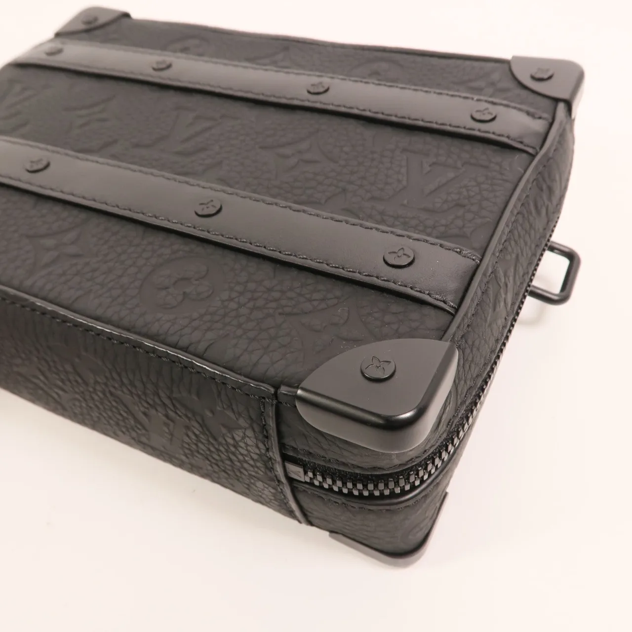 LOUIS VUITTON Soft Trunk M59163 兩用包 牛皮 黑色 / Black 牛皮 中古品A - 縮圖 9