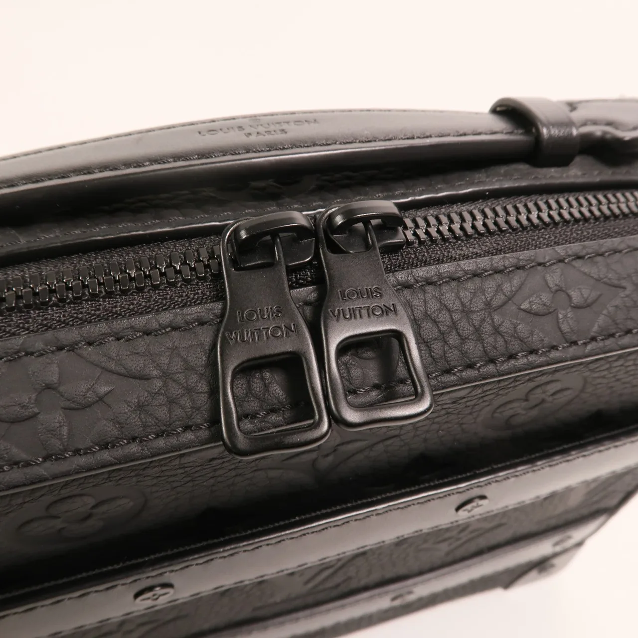 LOUIS VUITTON Soft Trunk M59163 兩用包 牛皮 黑色 / Black 牛皮 中古品A - 縮圖 14