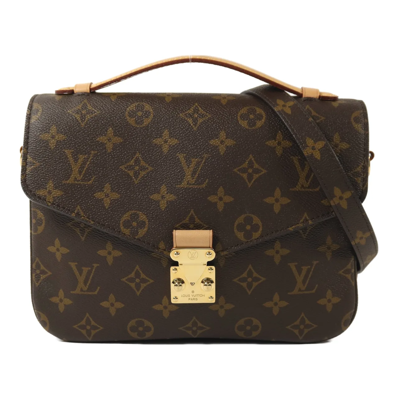 LOUIS VUITTON Pochette Metis M44875 兩用包 塗層帆布 棕色 / Brown