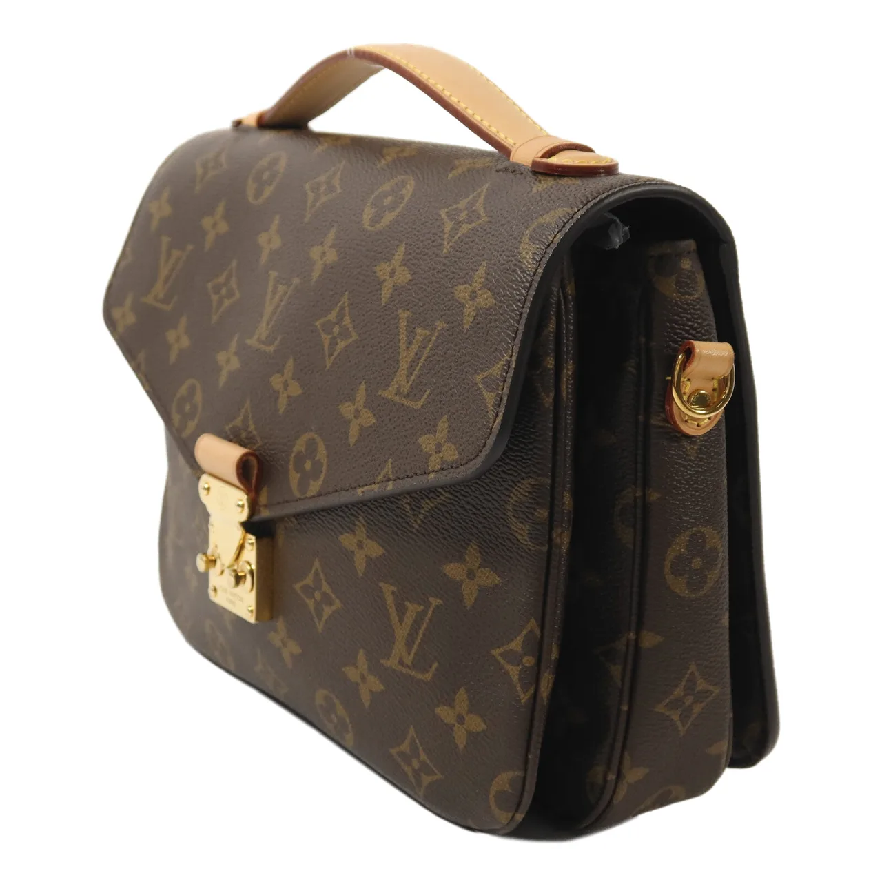 LOUIS VUITTON Pochette Metis M44875 兩用包 塗層帆布 棕色 / Brown 塗層帆布 中古品B - 縮圖 3