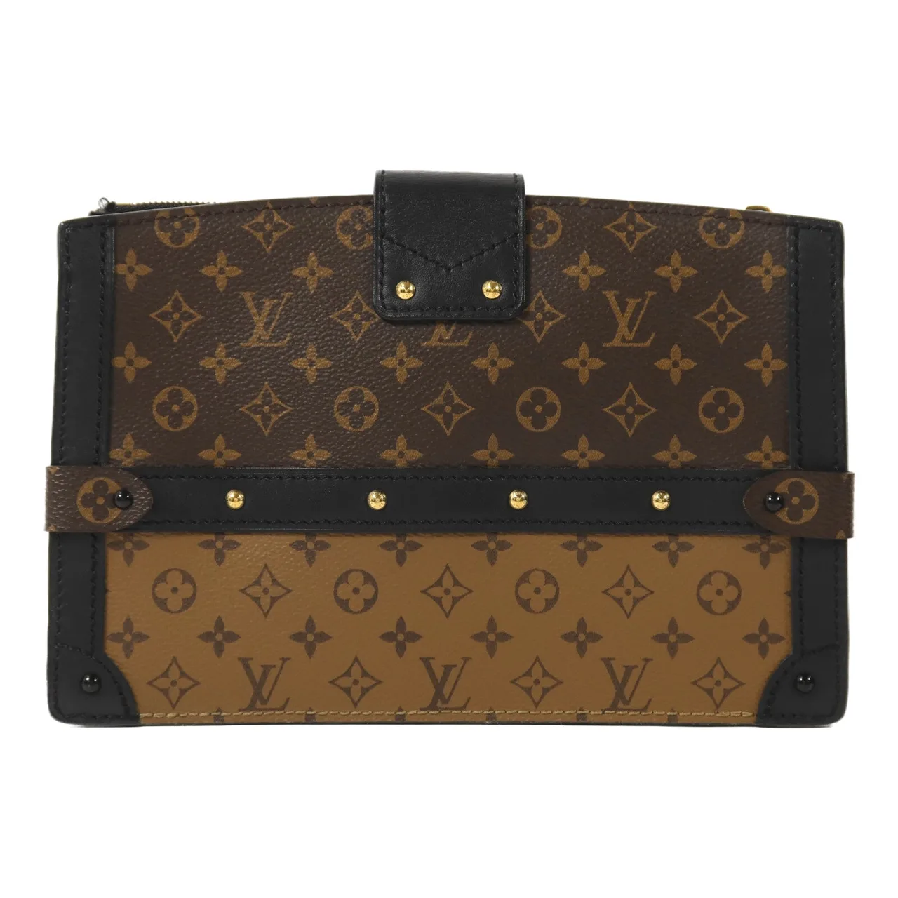 LOUIS VUITTON Trunk M43596 肩背包 塗層帆布 棕色 塗層帆布 中古品B - 縮圖 2