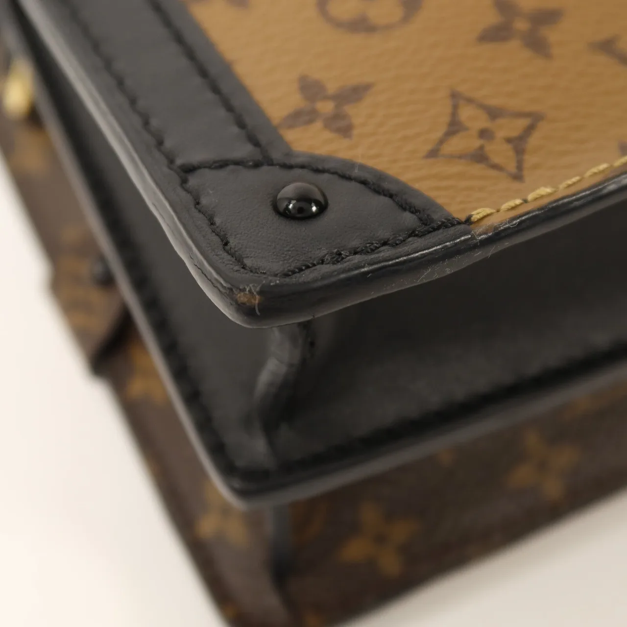 LOUIS VUITTON Trunk M43596 肩背包 塗層帆布 棕色 塗層帆布 中古品B - 縮圖 9