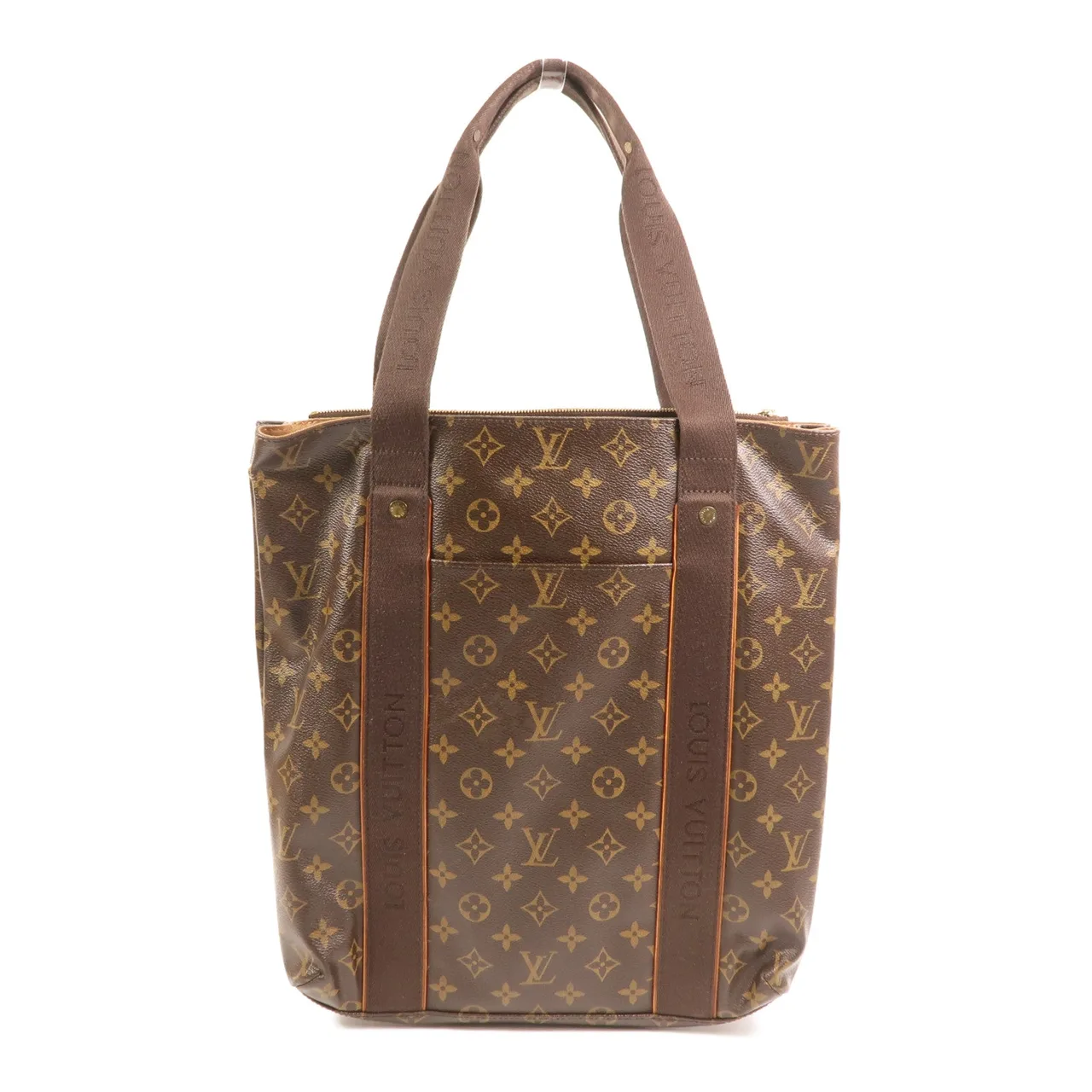 LOUIS VUITTON Cabas Beaubourg M53013 托特包 塗層帆布 棕色