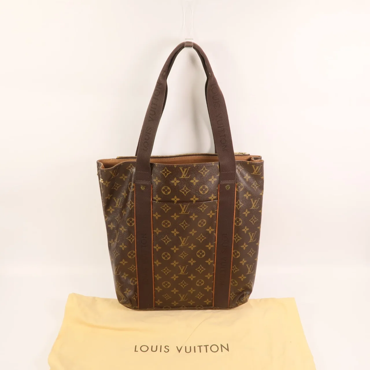 LOUIS VUITTON Cabas Beaubourg M53013 托特包 塗層帆布 棕色 塗層帆布 中古品B - 縮圖 9