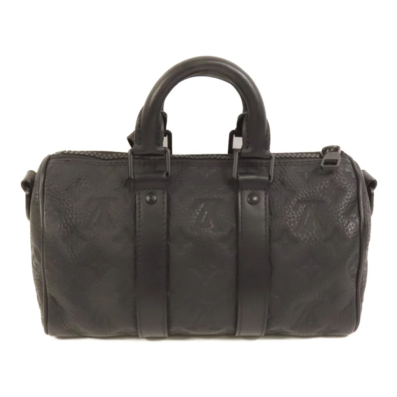 LOUIS VUITTON Keepall M20900 2-Way Bag Calfskin 黑色 / Black Calfskin Rank B - Thumbnail 2