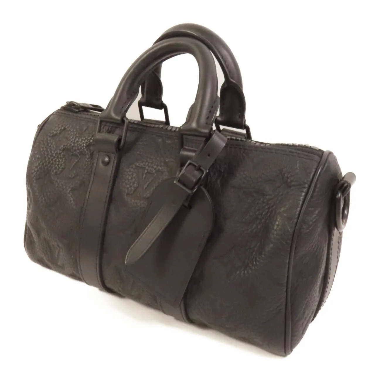 LOUIS VUITTON Keepall M20900 2-Way Bag Calfskin 黑色 / Black Calfskin Rank B - Thumbnail 4