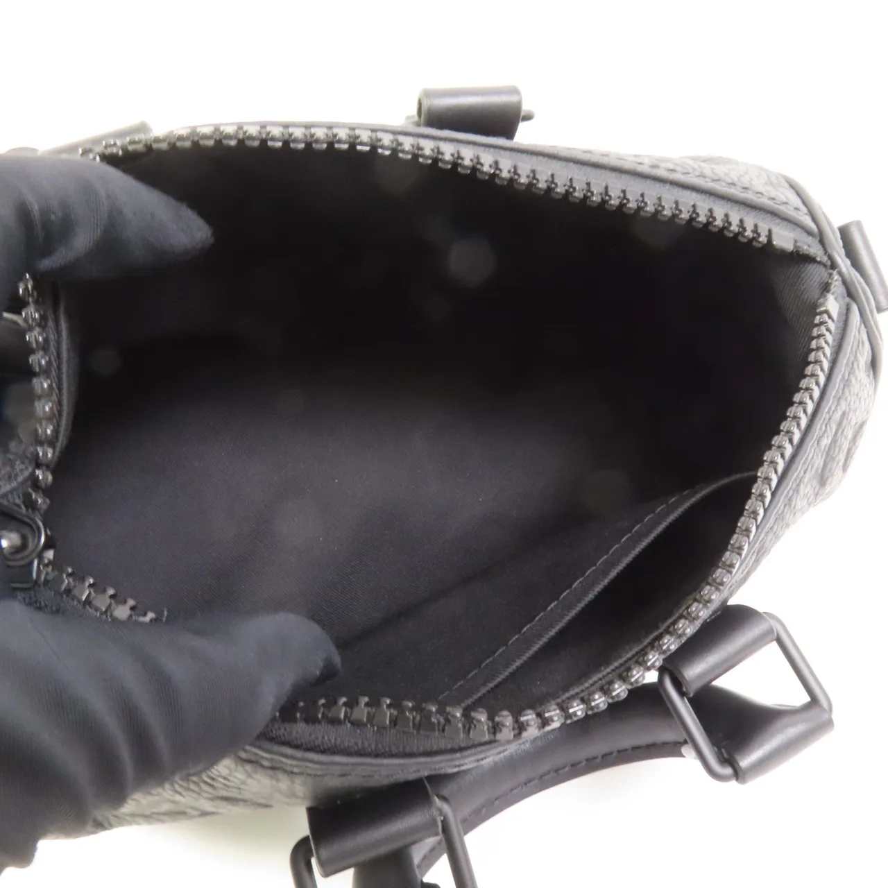 LOUIS VUITTON Keepall M20900 2-Way Bag Calfskin 黑色 / Black Calfskin Rank B - Thumbnail 6