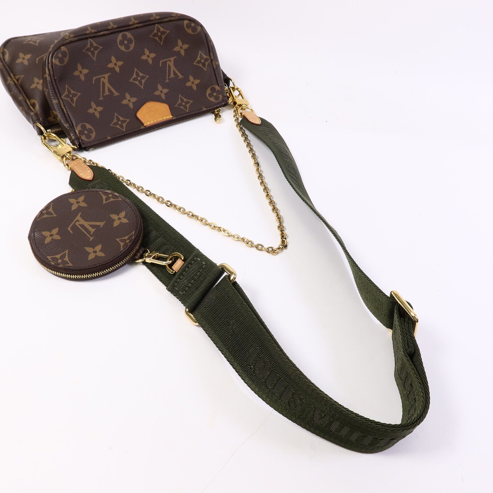LOUIS VUITTON Multi Pochette M44813 2-Way Bag Coated Canvas 9