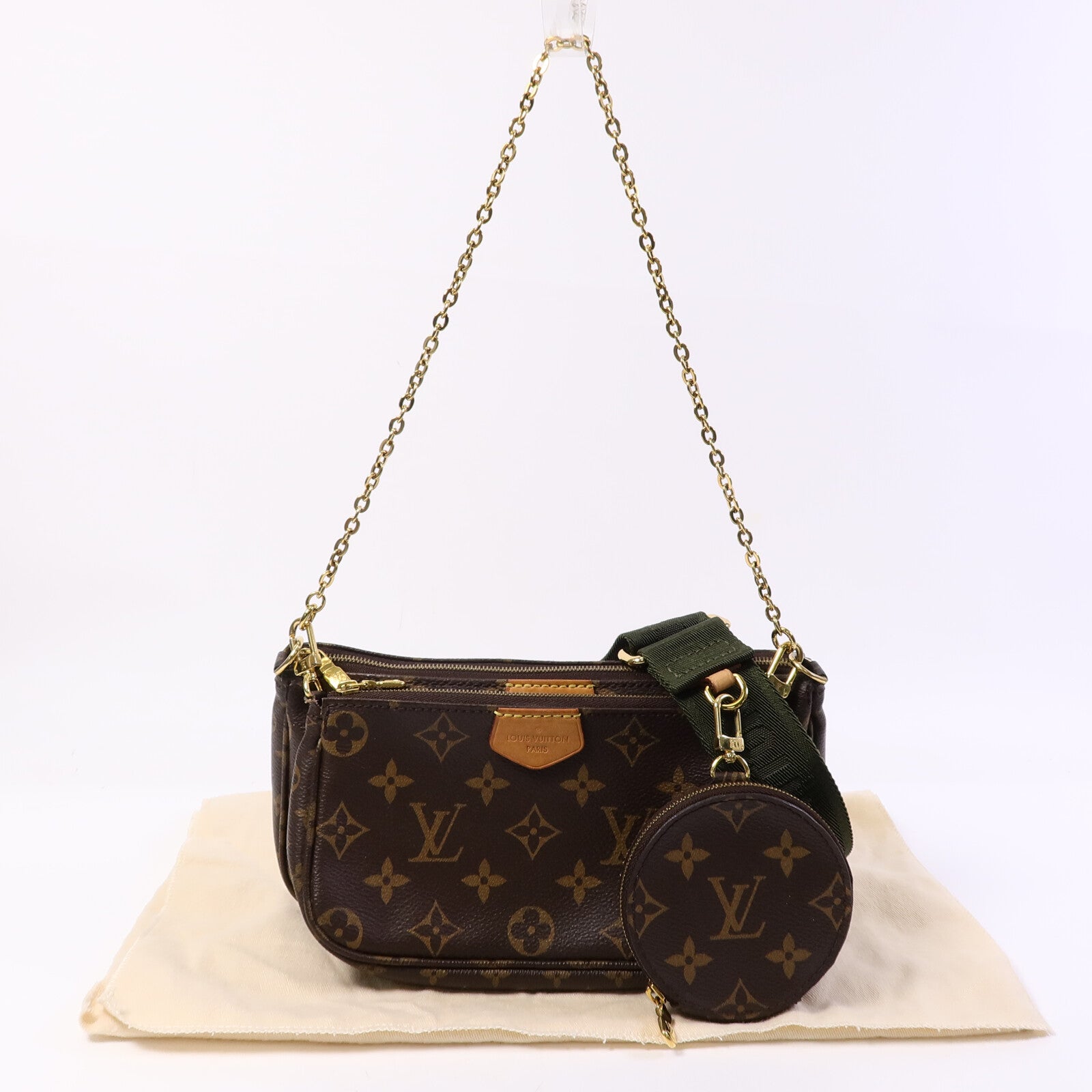 LOUIS VUITTON Multi Pochette M44813 2-Way Bag Coated Canvas 10