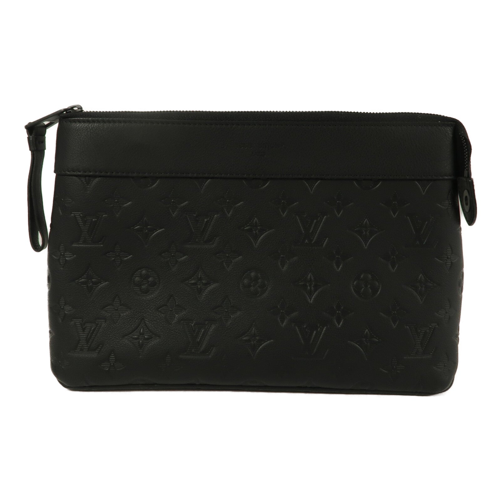 LOUIS VUITTON Pochette Voyage M82545 Clutch Coated Canvas
