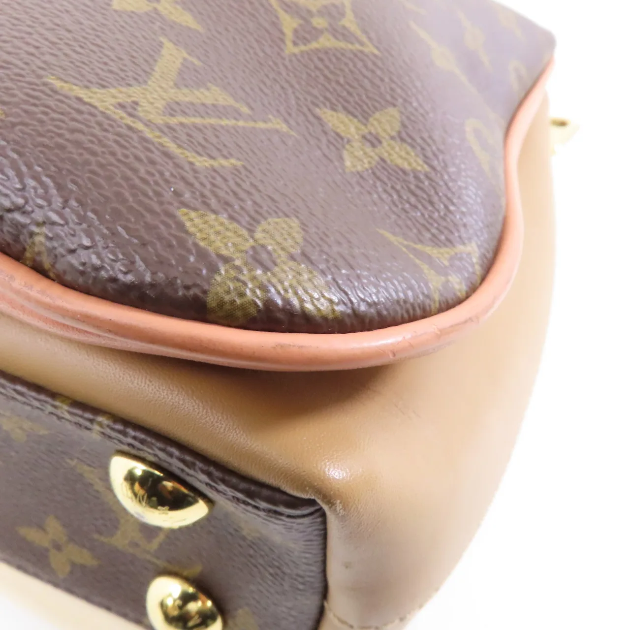 LOUIS VUITTON M44255 兩用包 塗層帆布 棕色 / 米色 塗層帆布 中古品B - 縮圖 12