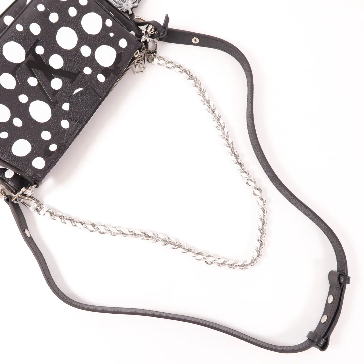 LOUIS VUITTON Multi Pochette M46410 兩用包 牛皮 黑色 / 白色 / Black 牛皮 新品 - 縮圖 5