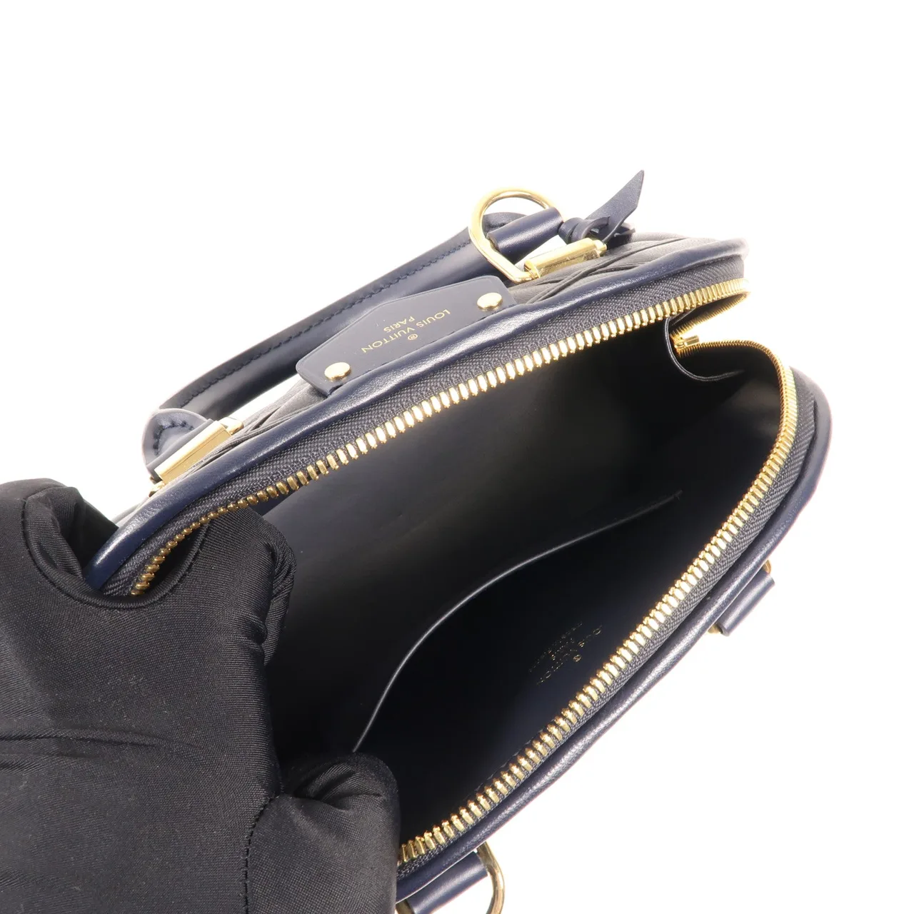 LOUIS VUITTON Malle M23666 兩用包 牛皮 海軍藍 / Navy 牛皮 中古品A - 縮圖 11