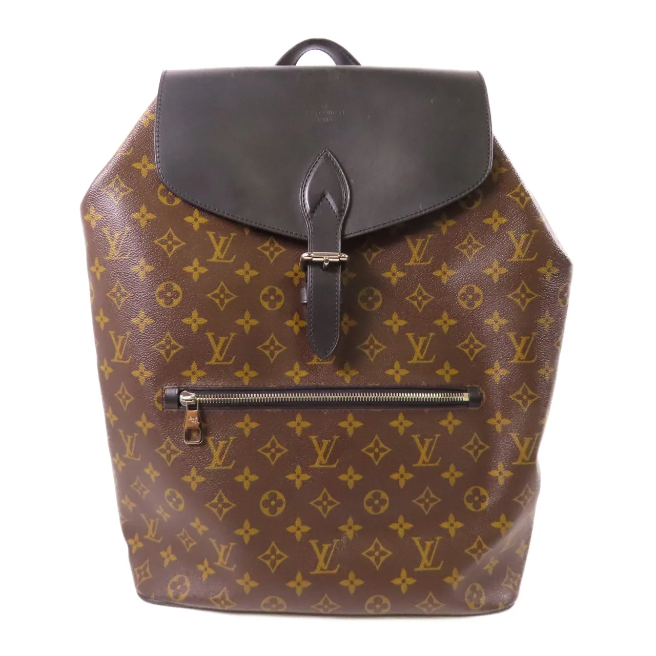 LOUIS VUITTON M40637 Backpack Coated Canvas 棕色 / 黑色