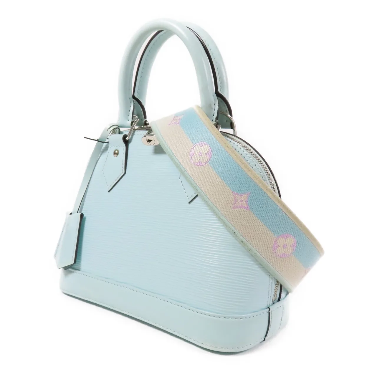 LOUIS VUITTON Alma M59345 兩用包 皮革 藍色 / Blue 皮革 中古品B - 縮圖 3